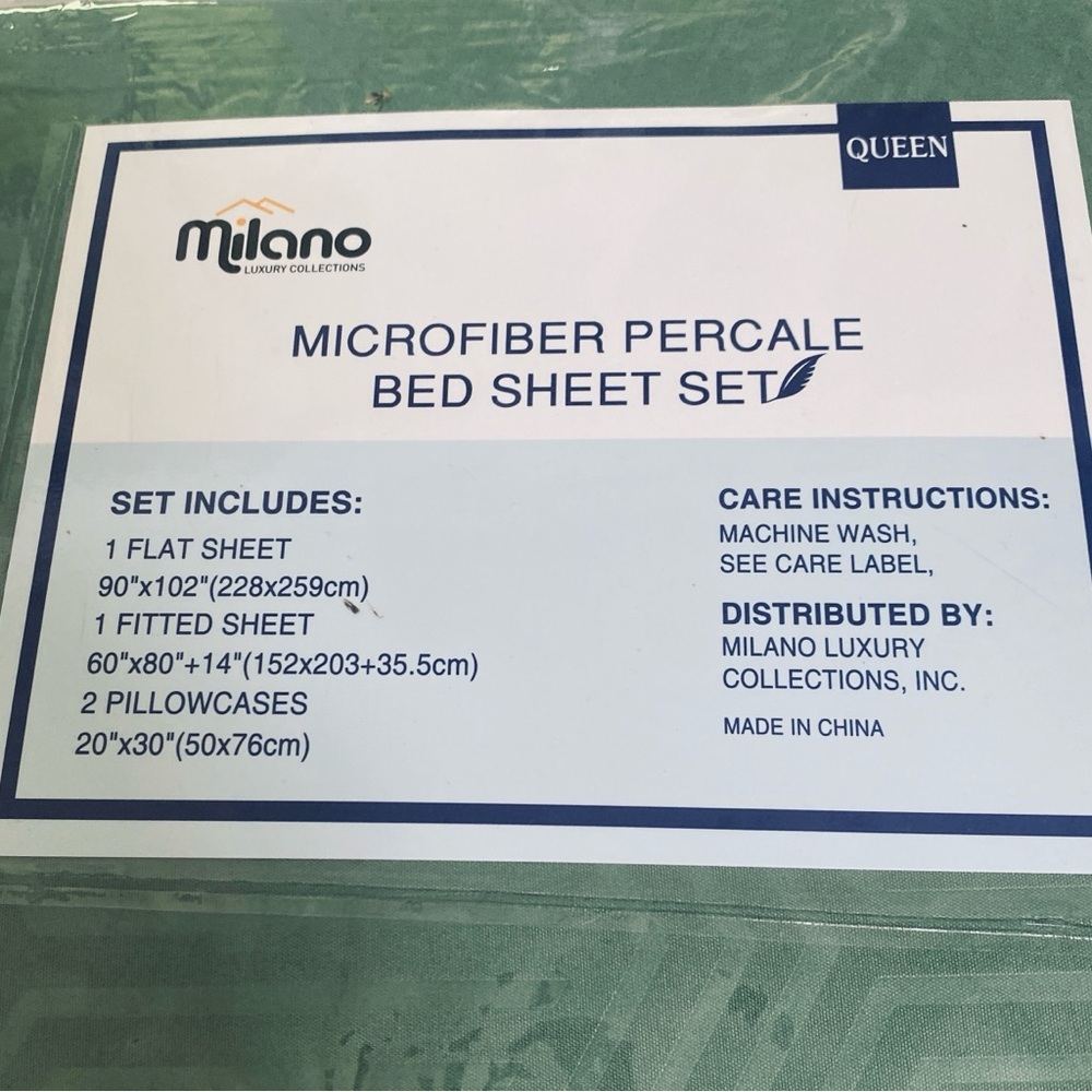 Milano
LUXURY COLLECTIONS
MICROFIBER PERCALE BED SHEET SET